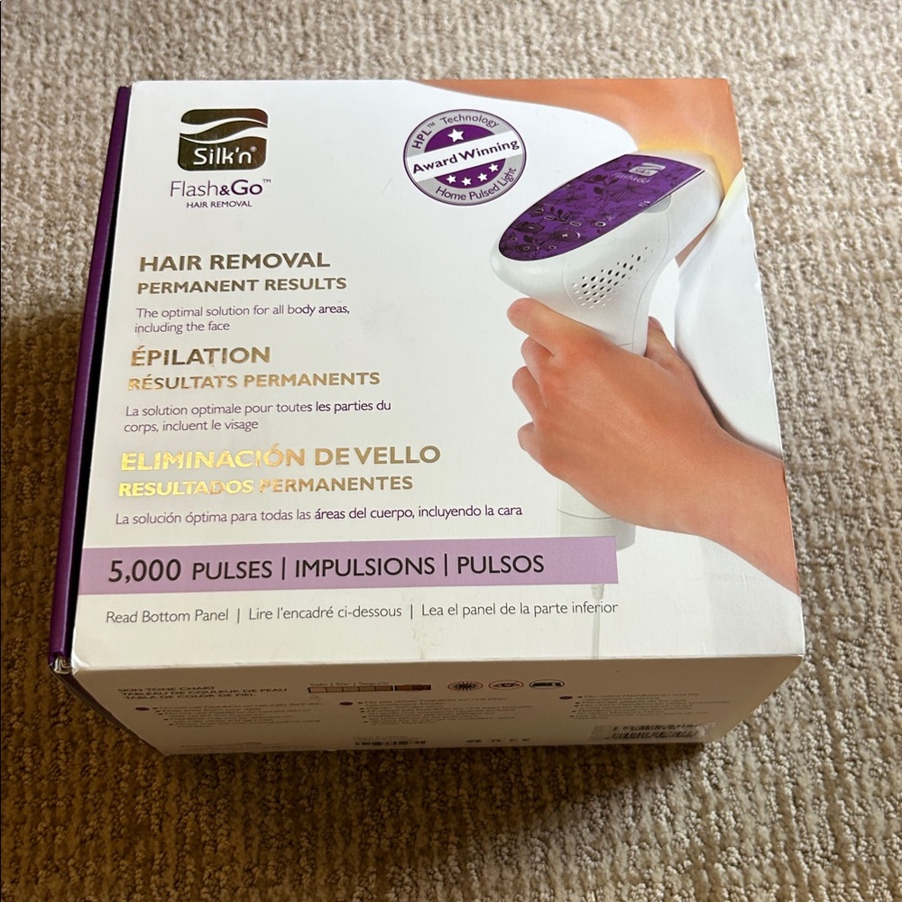 NEW Silk’n Flash & Go Permanent Hair Removal System